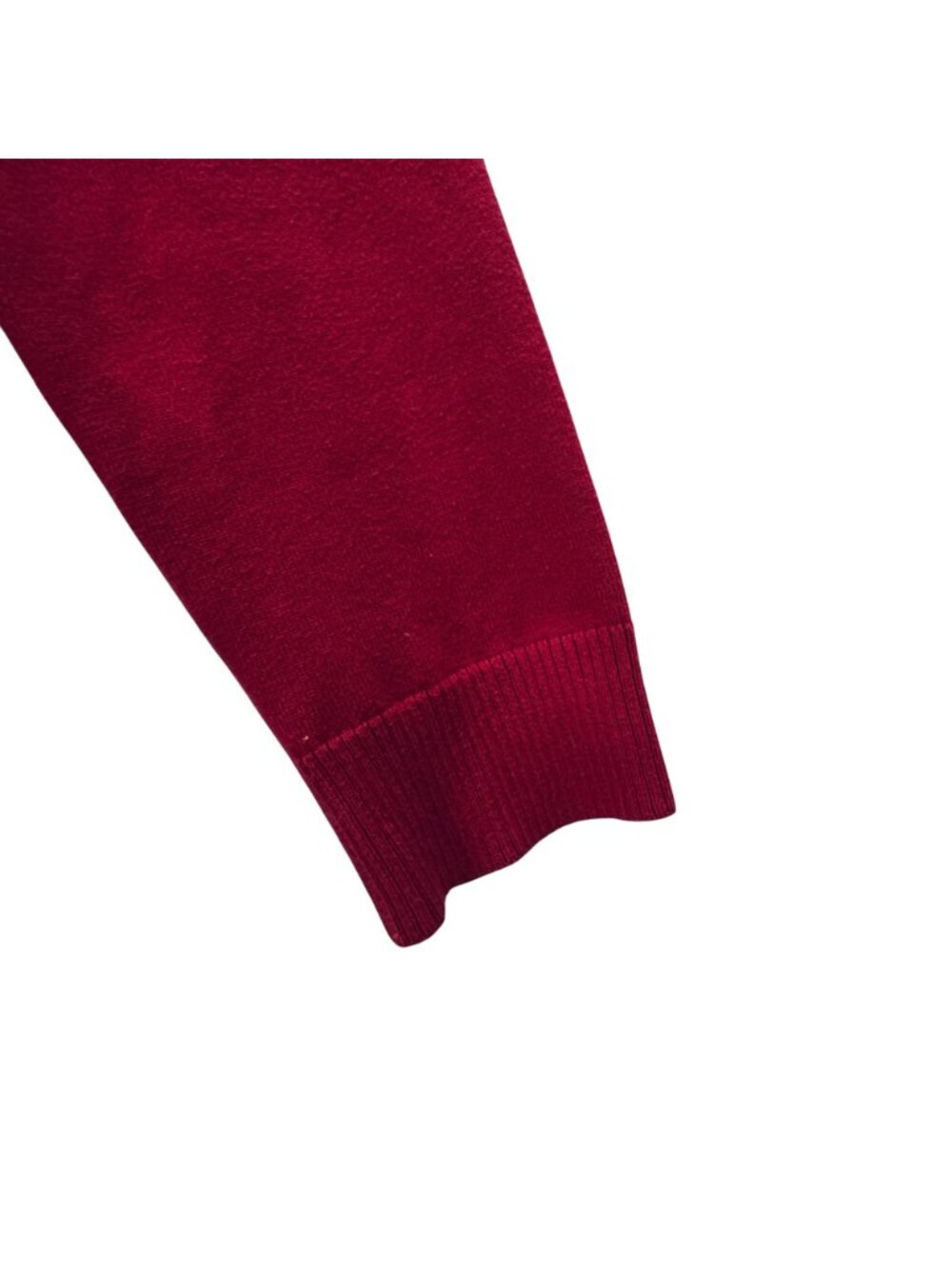 Vintage Lands End 1987 Drifter Cardigan Cotton Cranberry Size 10 Shell Buttons - Picture 6 of 16